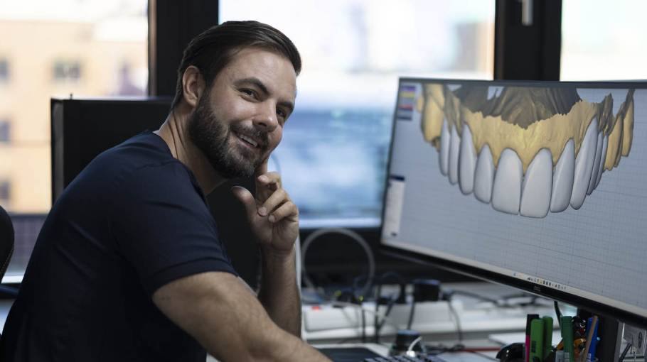 3D design of teeth in the lab